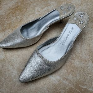 Jack Rogers Silver Heels